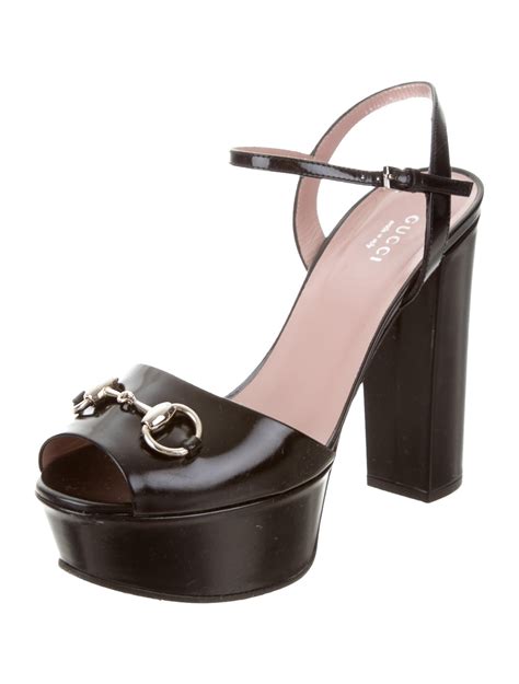 gucci horsebit sandals heels|gucci horsebit platform sandal.